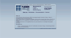 Desktop Screenshot of fliesen-weller.com